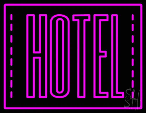 Pink Hotel Neon Sign