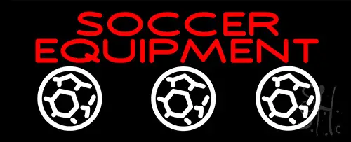 Soccer Equipment Neon Sign