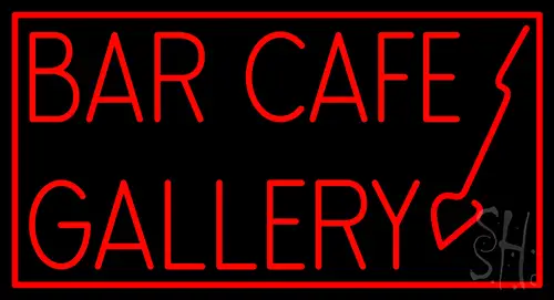 Bar Cafe Gallery Neon Sign