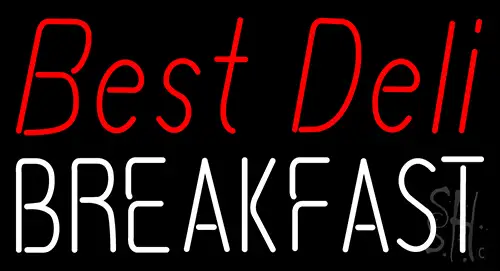 Best Deli Breakfast Neon Sign