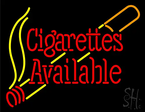 Cigarettes Available Neon Sign