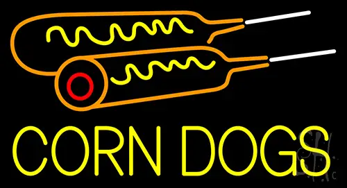 Corn Dogs Neon Sign