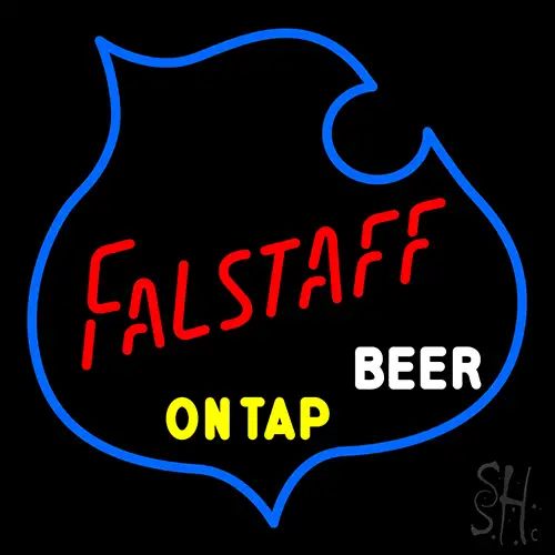 Falstaff On Tap Beer Neon Sign