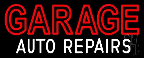 Garage Auto Repairs Neon Sign