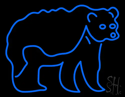 Grizzly Bear Neon Sign