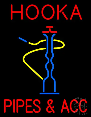 Hooka Pipes And Acc Neon Sign