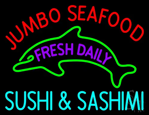 Jumbo Seafood Fresh Daily Neon Sign