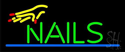 Nails Hand Neon Sign