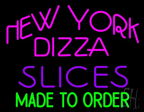 New York Slices Made To Order Neon Sign