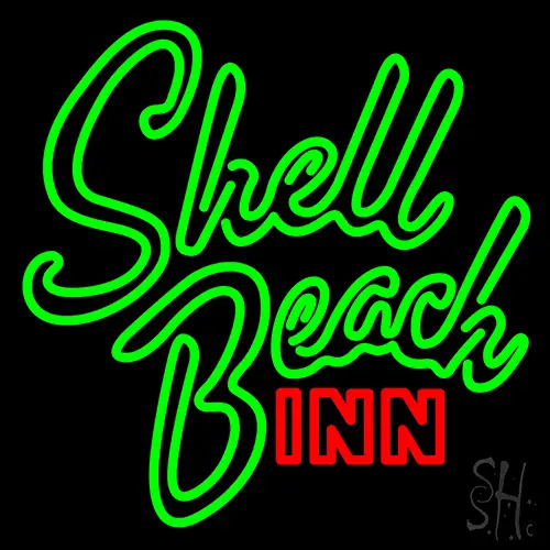 Shell Beach Inn Neon Sign