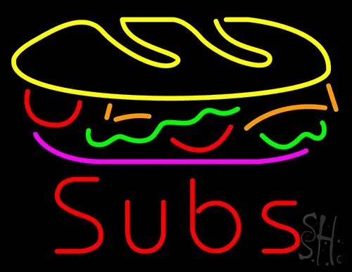 Subs Food Neon Sign