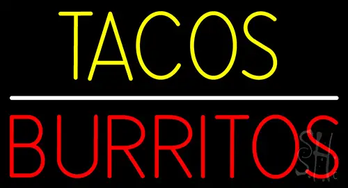Tacos Burritos Neon Sign