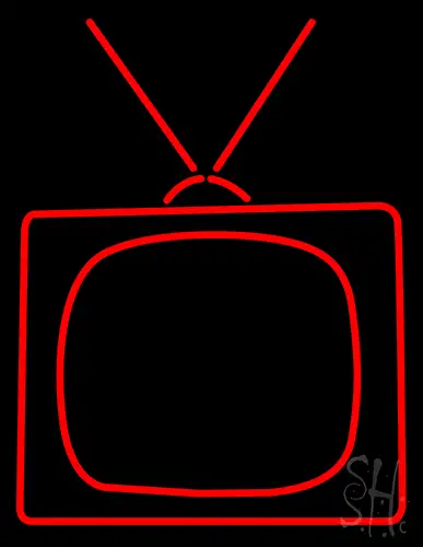 Television Neon Sign