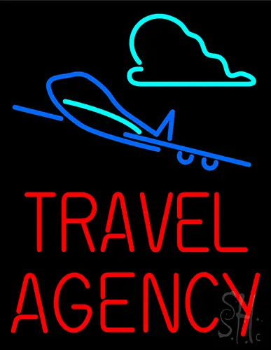 Travel Agency Fashion Neon Sign