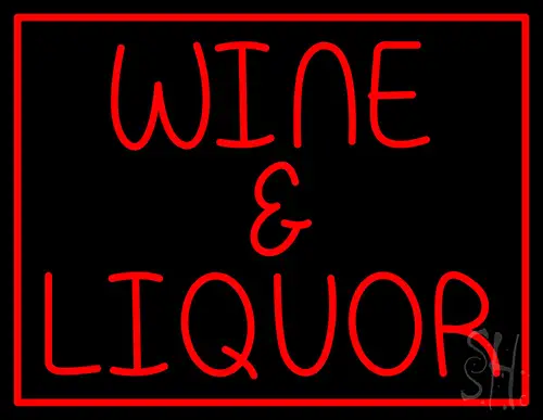 Wine And Liquor Neon Sign