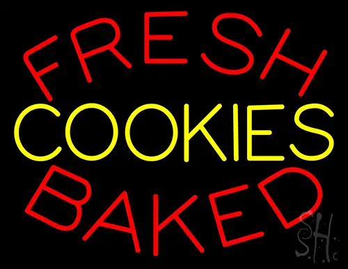 Fresh Baked Cookies Neon Sign