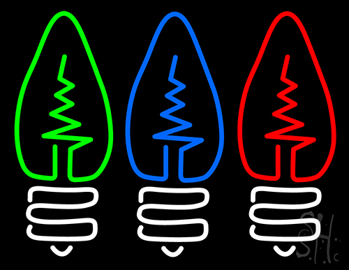 Light Bulbs Neon Sign