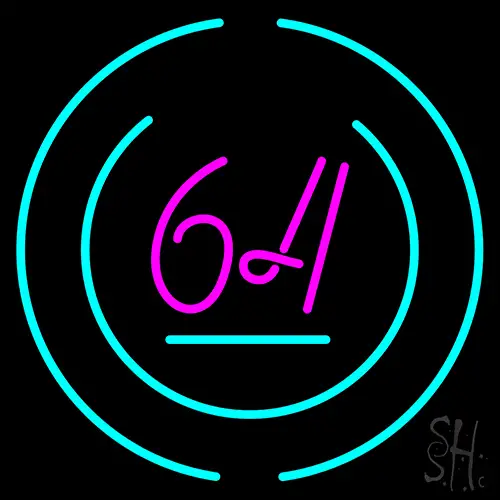 Pink 64 Neon Sign