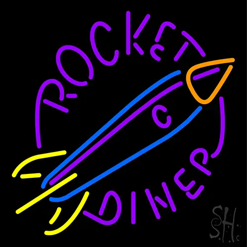 Rocket Diner Neon Sign