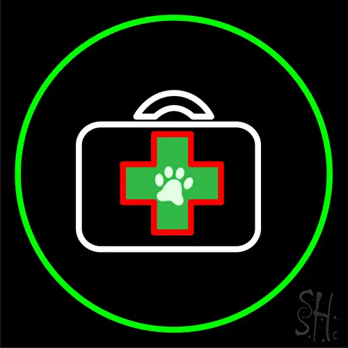 Veterinary Pet Care And Clinic Neon Sign