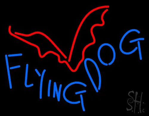 Flying Dog Neon Sign