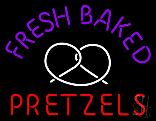 Fresh Baked Pretzels Neon Sign