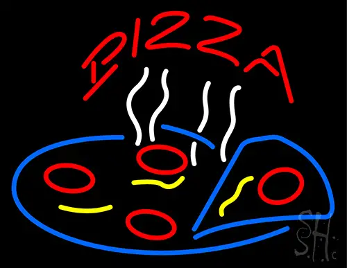 Pizza With Logo Neon Sign