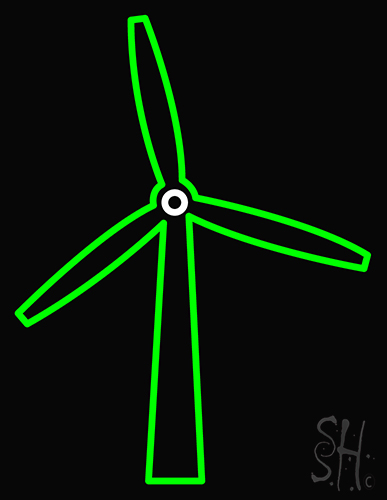 Windmill Series Neon Sign
