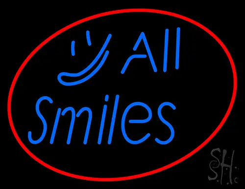 All Smiles Neon Sign