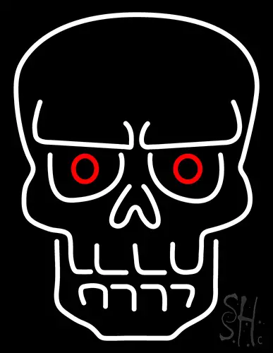 Evil Skull Neon Sign