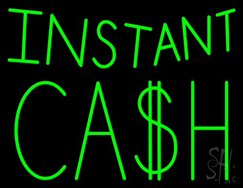 Instant Cash Neon Sign