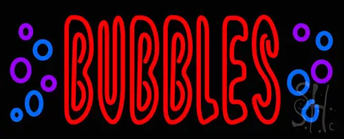 Bubbles Neon Sign