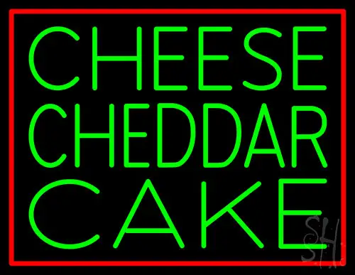 Cheese Cheddar Cake Neon Sign