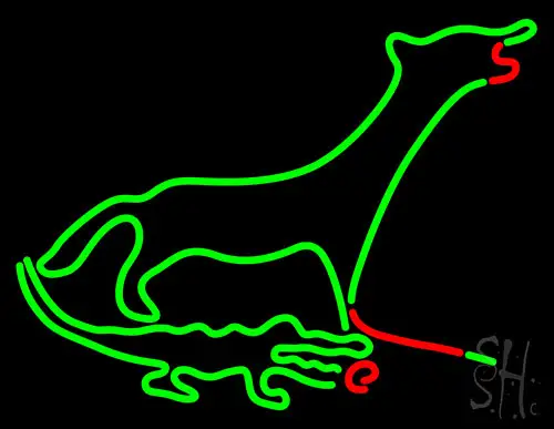 Gator And Dog Neon Sign