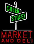 Green Street Market And Deli Neon Sign