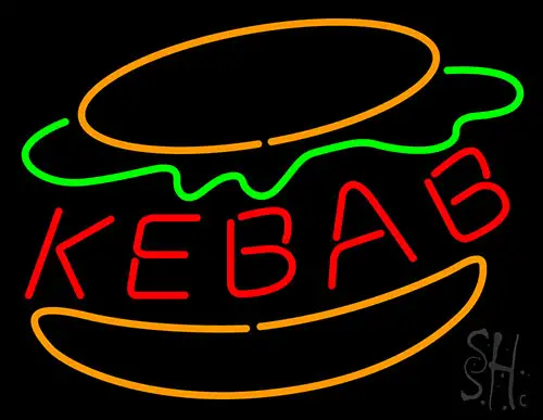 Kebab Burger Neon Sign
