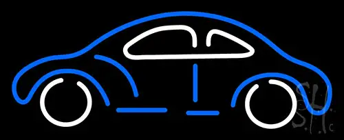 Blue Car Logo Neon Sign