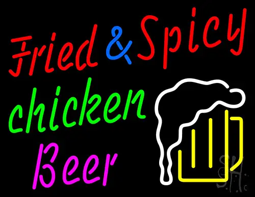 Chicken And Beer Neon Sign