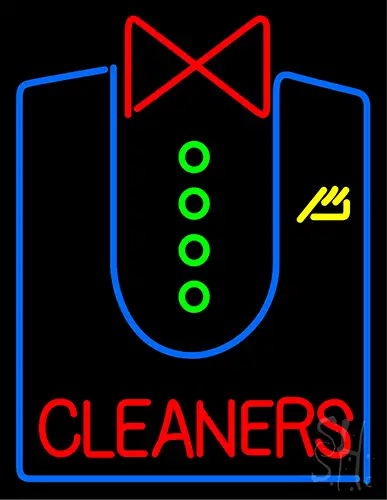 Cleaners With Shirt Neon Sign