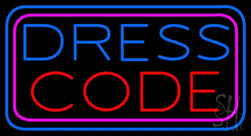 Dress Code Neon Sign