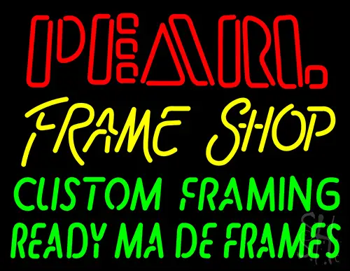 Pearl Frame Shop Neon Sign