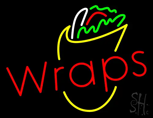 Wraps With Logo Neon Sign