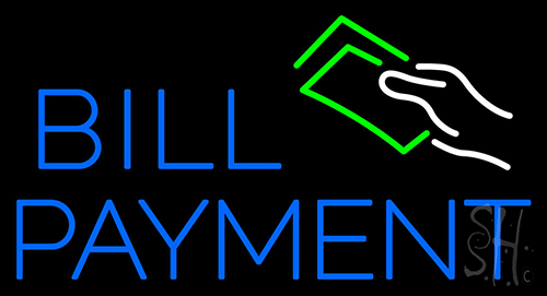Bill Payment Neon Sign