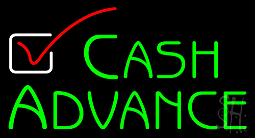 Cash Advance Neon Sign