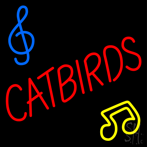 Catbirds Music Icon Neon Sign