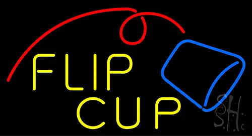 Flip Cup Logo Neon Sign