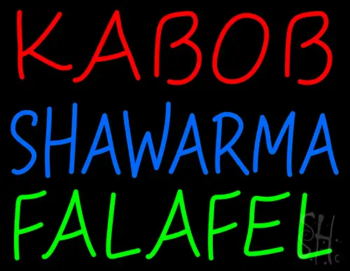 Kabob Shawarma Falafel Neon Sign