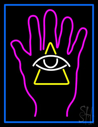 Psychic Hand Logo Neon Sign