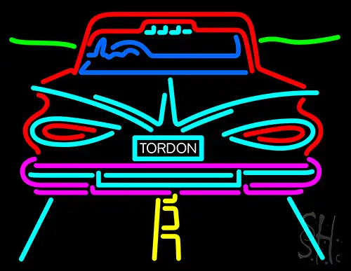 Retro Car Logo Neon Sign