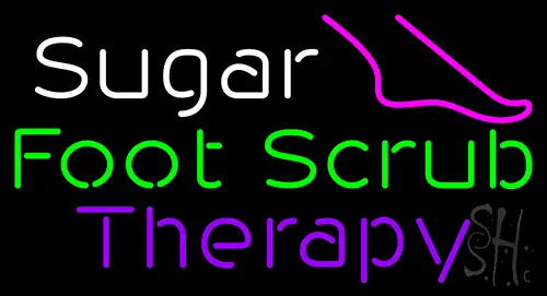 Sugar Foot Scrub Therapy Neon Sign